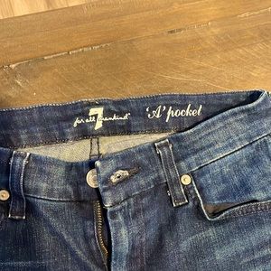 A Pocket 7 for All Mankind flare jeans